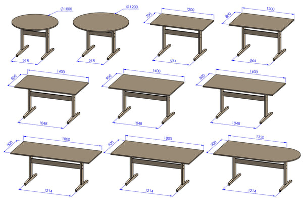 Bo dining table 120x70