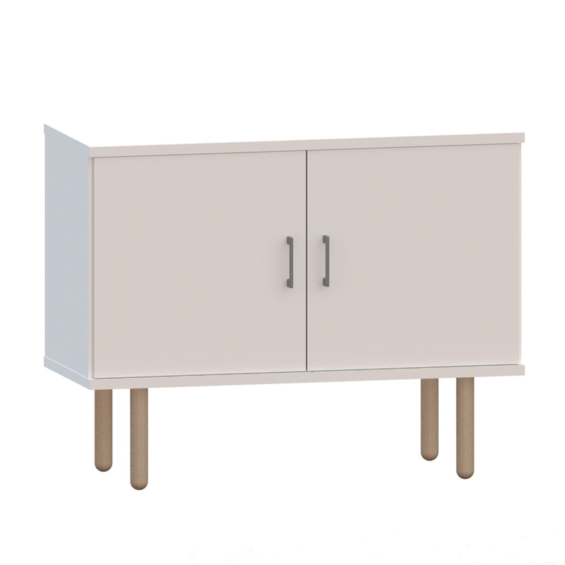 Cube sideboard 100-1, w/2 doors, 2 wooden shelves