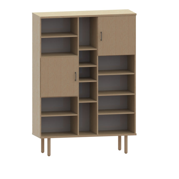 Cube Hochschrank 125-1, m/2 Türen