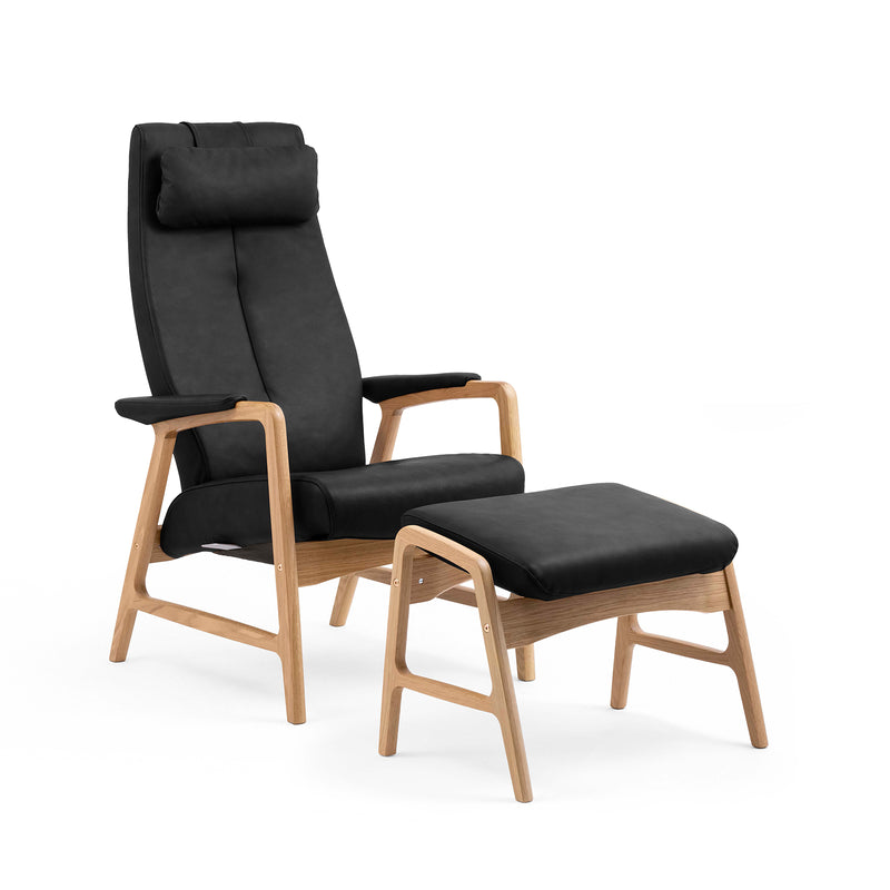 Crew hvilestol m/trinnløs regulering, åpent armlen med armlenepute