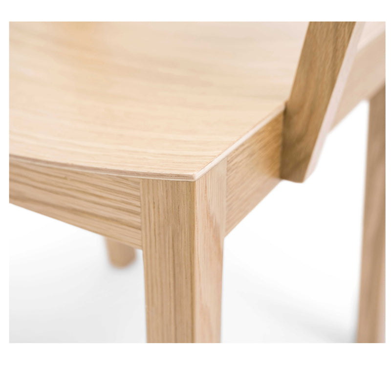 ETS chair veneered, w/armrest