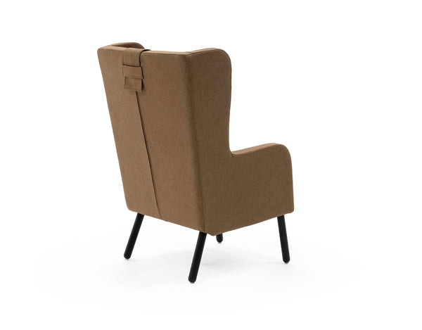 Bobo high back chair w/upolstered armrest