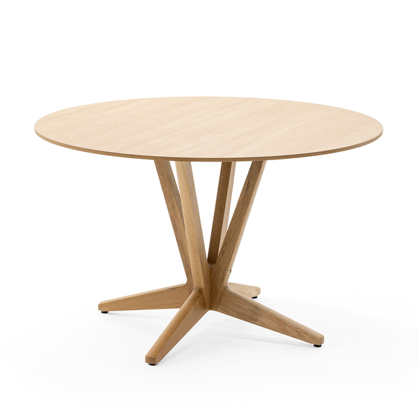 Xenia dining table Ø90, profile edge