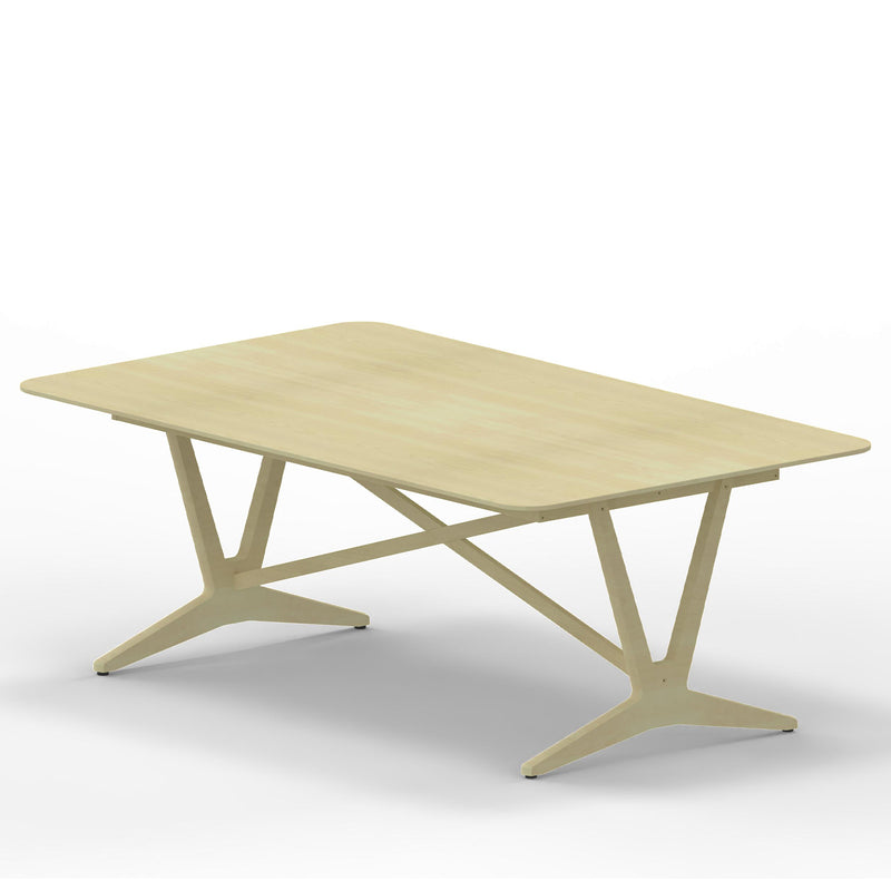 Xenia dining table extendable 200x120(250x120), rounded corners, profile edge