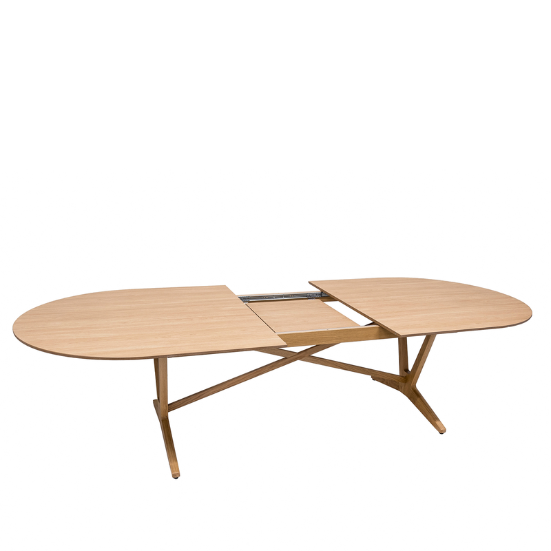 Xenia dining table extendable 240x120(290x120), rounded, profile edge