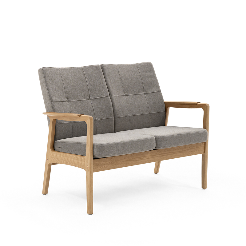 Svan 2-seater w/open armrests