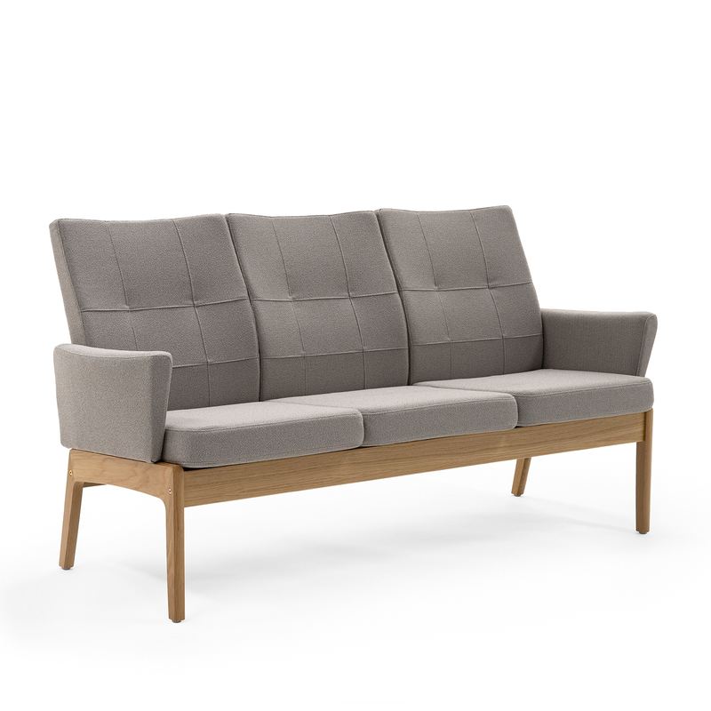 Svan 3-seater w/upholstered armrests