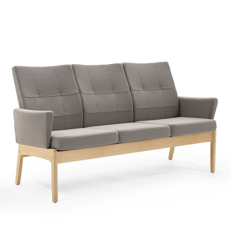 Svan 3-seater w/upholstered armrests