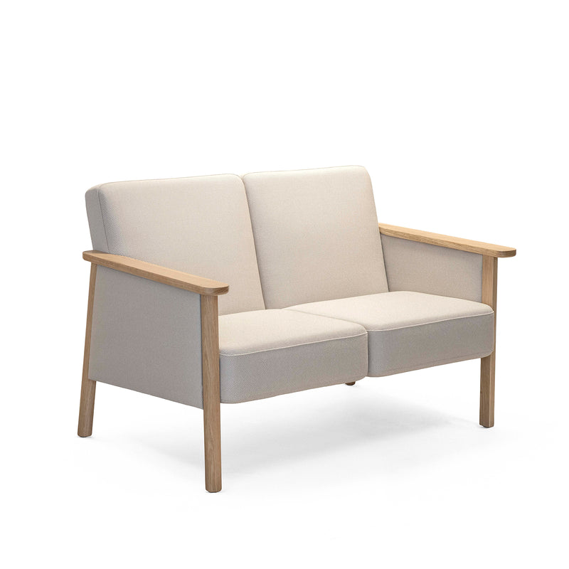 Alba 2-seater w/open armrests