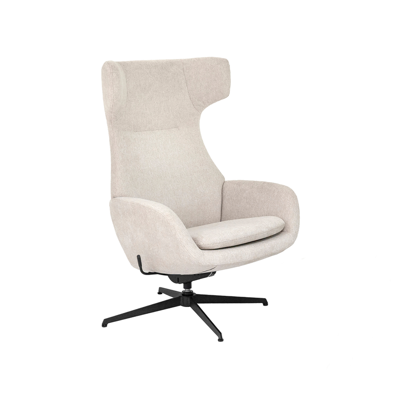 Enya recliner with tilt and stepless adjustment