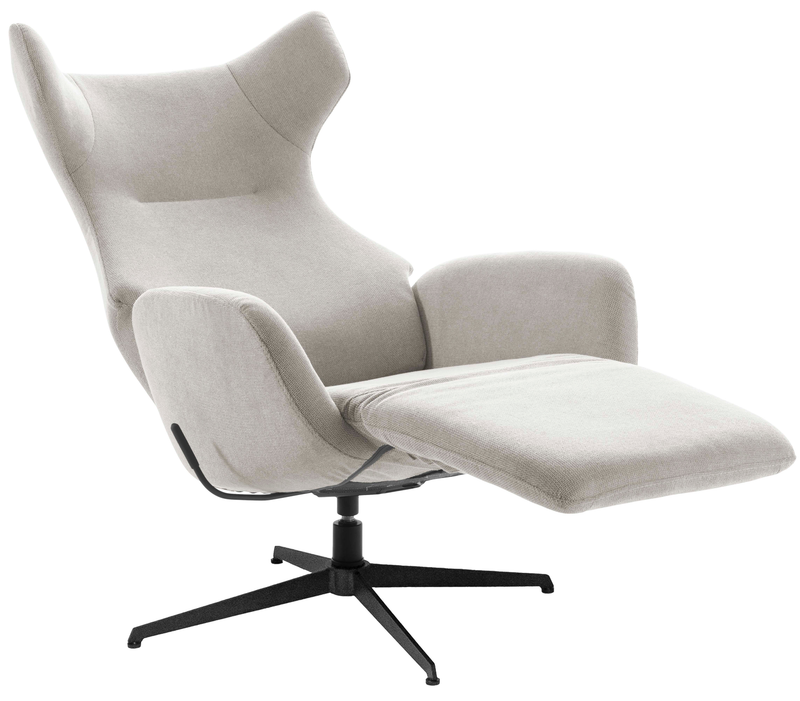 Enya recliner with a built-in footrest