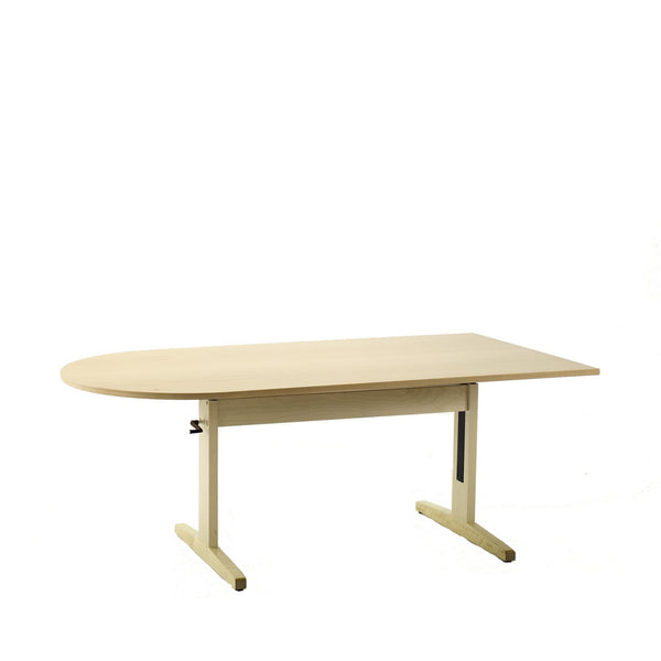 Bo dining table 180x90, one end round, adjustable