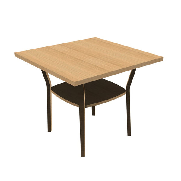 Duun coffe table 70x70, w/bottom plate