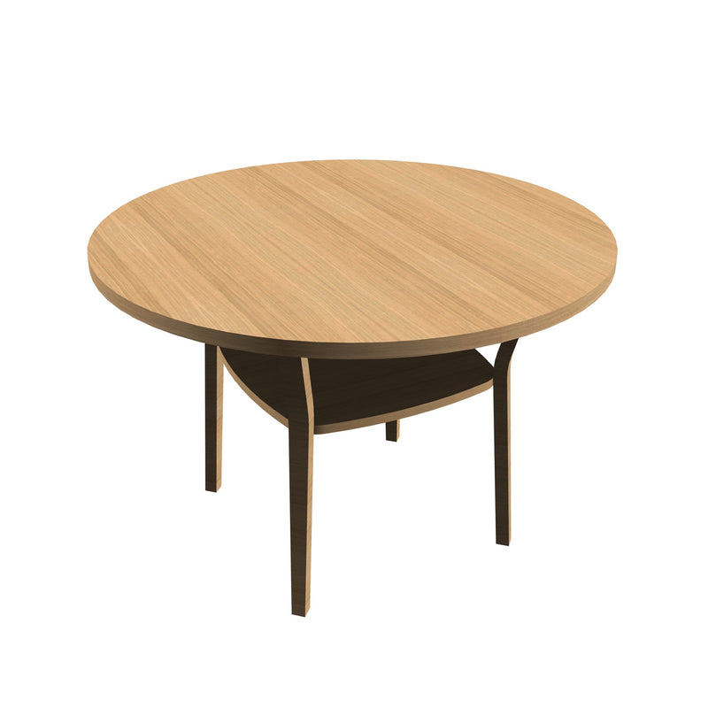 Duun coffee table Ø90,w/bottom plate