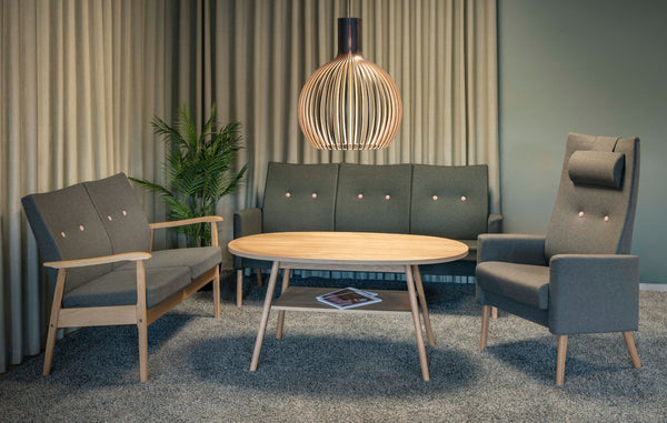 Pan 3-Sitzer m/offenen Armlehnen