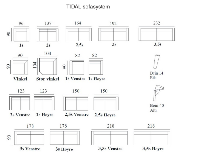 Tidal sofasystem