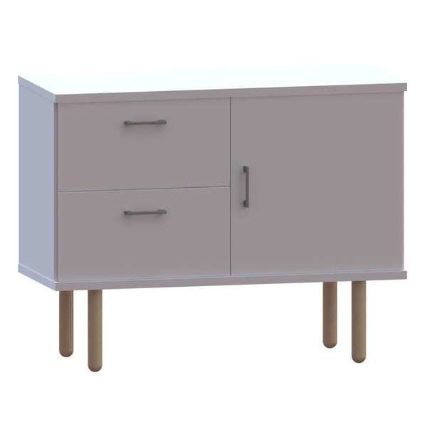 Cube sideboard 100-6, w/2 drawers, 1 door and 1 wooden shelf