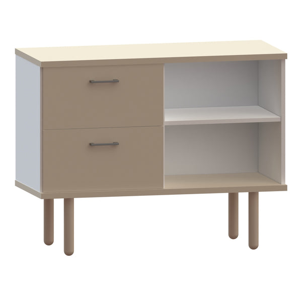 Cube sideboard 100-7 w/2 drawers and 1 wooden shelf