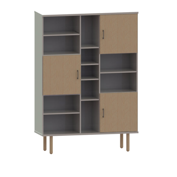 Cube high cabinet 125-2, w/3 doors