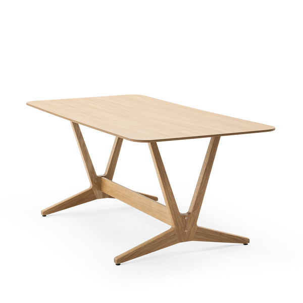 Xenia dining table 180x90, rounded corners, profile edge