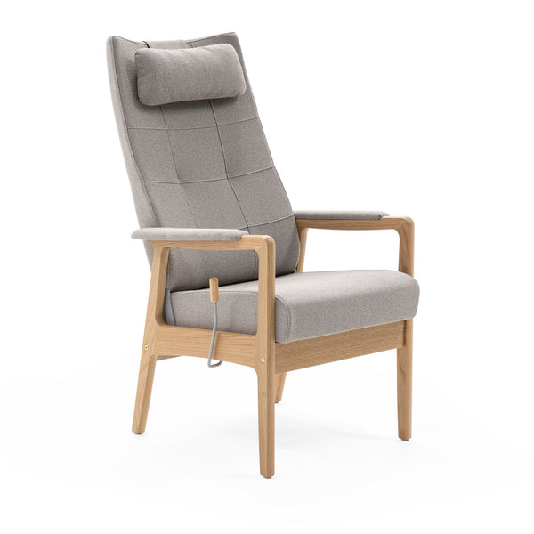 Svan high back chair w/stepless adjustment, open armrest with Armrest cushion