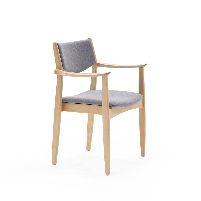 Addi stackable chair w/armrests