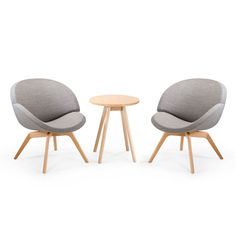 Twin Stuhl mit Holzbeinen