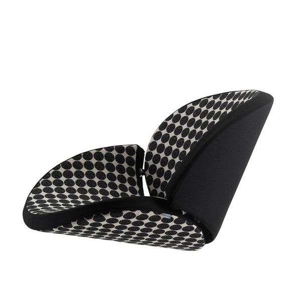 Twin Stuhl mit Stahlrohrbeinen und anderem Stoff auf Rücken, Sitz