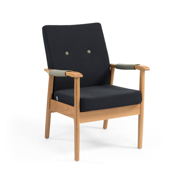 Pan 1-seater w/open armrests