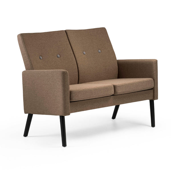 Pan 2-seater w/upholstered armrests