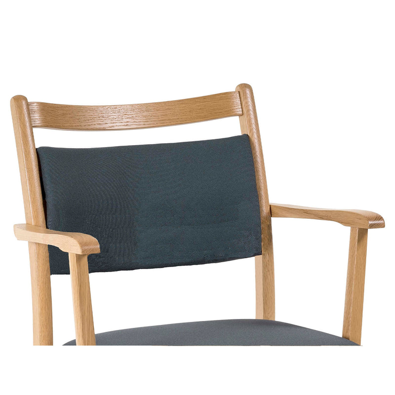 Pan chair removable back cushion, large, 3 slats