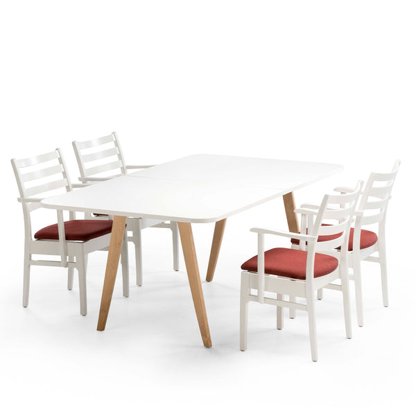 Pan dining table 180x100, rounded corners, whole top