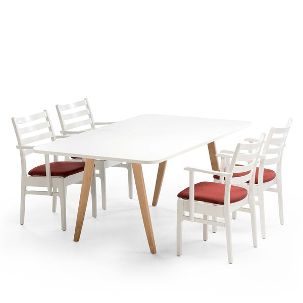 Pan dining table 180x90, rectangular, whole top