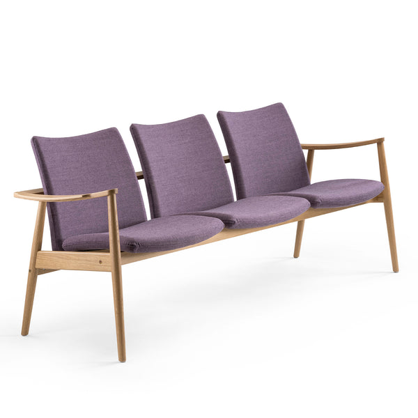 Nordia 3-seater w/open armrests
